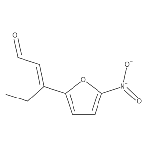 (2E)-3-(5-Nitro-2-furanyl)-2-pentenal Structure