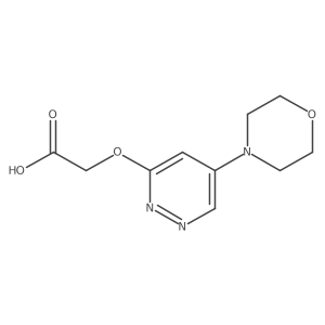 2-((5-Morpholinopyridazin-3-yl)oxy)acetic acid结构式