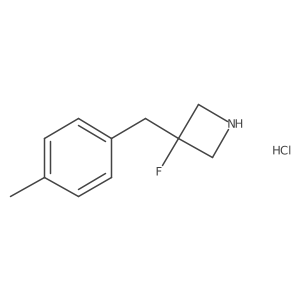 3-Fluoro-3-[(4-methylphenyl)methyl]azetidine hydrochloride结构式
