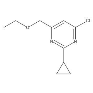4-Chloro-2-cyclopropyl-6-(ethoxymethyl)pyrimidine结构式