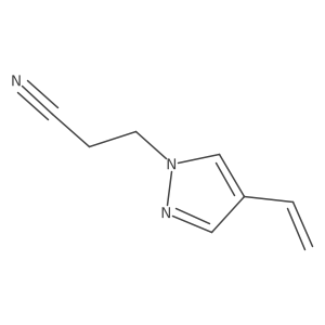3-(4-ethenyl-1H-pyrazol-1-yl)propanenitrile Structure
