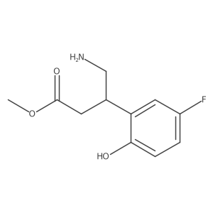 Methyl 4-amino-3-(5-fluoro-2-hydroxyphenyl)butanoate Structure