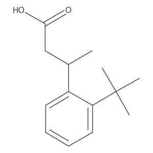 3-(2-Tert-butylphenyl)butanoic acid结构式