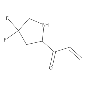 1-[(2S)-4,4-difluoropyrrolidin-2-yl]prop-2-en-1-one结构式