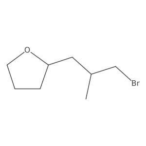 (2S)-2-(3-bromo-2-methylpropyl)oxolane Structure