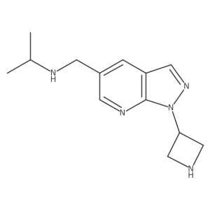 {[1-(azetidin-3-yl)-1H-pyrazolo[3,4-b]pyridin-5-yl]methyl}(propan-2-yl)amine结构式