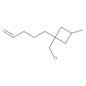 1-(Chloromethyl)-3-methyl-1-(pent-4-en-1-yl)cyclobutane Structure
