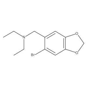 [(6-Bromo-1,3-dioxaindan-5-yl)methyl]diethylamine结构式