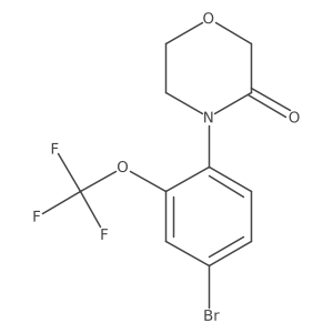 4-[4-Bromo-2-(trifluoromethoxy)phenyl]morpholin-3-one Structure
