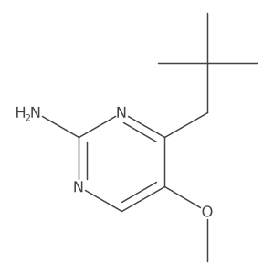 4-(2,2-Dimethylpropyl)-5-methoxypyrimidin-2-amine Structure
