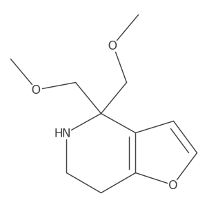 4,4-bis(methoxymethyl)-4H,5H,6H,7H-furo[3,2-c]pyridine Structure