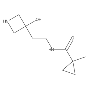 N-[2-(3-hydroxyazetidin-3-yl)ethyl]-1-methylcyclopropane-1-carboxamide Structure