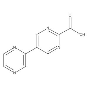 5-(Pyrazin-2-yl)pyrimidine-2-carboxylic acid结构式