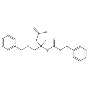4-(Benzyloxy)-3-{[(benzyloxy)carbonyl]amino}-3-methylbutanoic acid Structure
