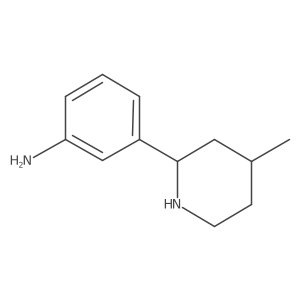 3-(4-Methylpiperidin-2-yl)aniline Structure