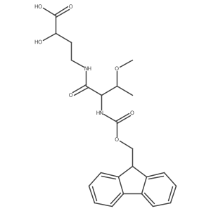 4-[2-({[(9H-fluoren-9-yl)methoxy]carbonyl}amino)-3-methoxybutanamido]-2-hydroxybutanoic acid Structure