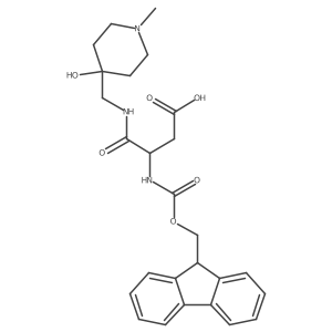 3-({[(9H-fluoren-9-yl)methoxy]carbonyl}amino)-3-{[(4-hydroxy-1-methylpiperidin-4-yl)methyl]carbamoyl}propanoic acid结构式