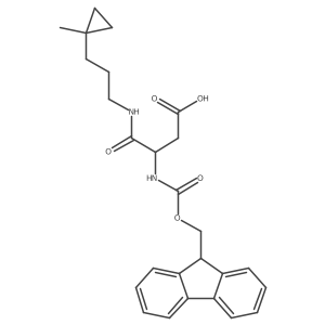3-({[(9H-fluoren-9-yl)methoxy]carbonyl}amino)-3-{[3-(1-methylcyclopropyl)propyl]carbamoyl}propanoic acid Structure