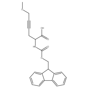 2-({[(9H-fluoren-9-yl)methoxy]carbonyl}amino)-6-methoxyhex-4-ynoic acid Structure