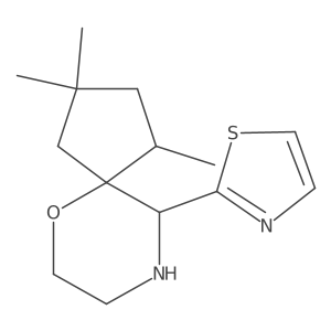 1,3,3-Trimethyl-10-(1,3-thiazol-2-yl)-6-oxa-9-azaspiro[4.5]decane Structure