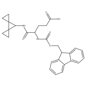 4-({dispiro[2.0.2^{4}.1^{3}]heptan-7-yl}carbamoyl)-4-({[(9H-fluoren-9-yl)methoxy]carbonyl}amino)butanoic acid结构式