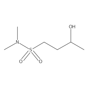3-Hydroxy-N,N-dimethylbutane-1-sulfonamide结构式