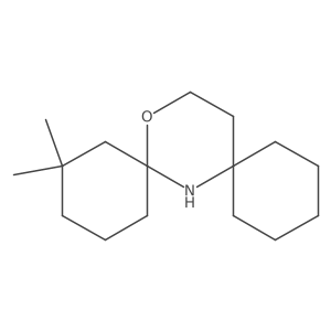 10,10-Dimethyl-14-oxa-7-azadispiro[5.1.5^{8}.3^{6}]hexadecane结构式