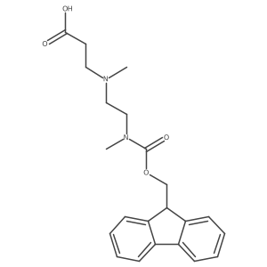 3-{[2-({[(9H-fluoren-9-yl)methoxy]carbonyl}(methyl)amino)ethyl](methyl)amino}propanoic acid Structure