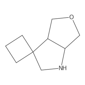 rac-(3'aR,6'aS)-hexahydrospiro[cyclobutane-1,3'-furo[3,4-b]pyrrole] Structure