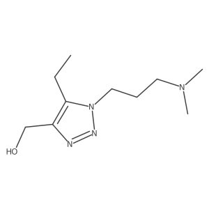 {1-[3-(dimethylamino)propyl]-5-ethyl-1H-1,2,3-triazol-4-yl}methanol结构式