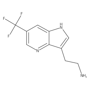 2-[6-(trifluoromethyl)-1H-pyrrolo[3,2-b]pyridin-3-yl]ethan-1-amine Structure