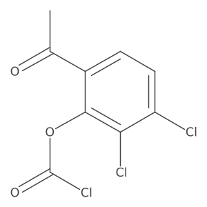6-Acetyl-2,3-dichlorophenyl chloroformate结构式