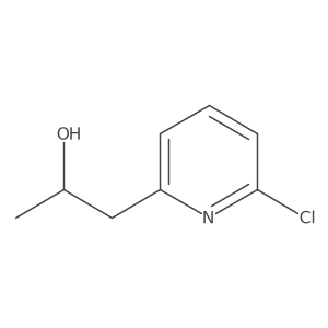 (2S)-1-(6-chloropyridin-2-yl)propan-2-ol结构式