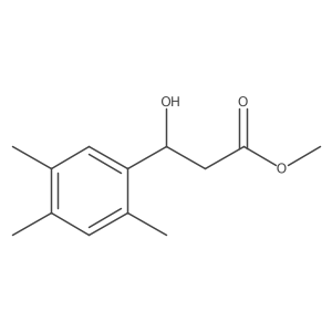 methyl (3R)-3-hydroxy-3-(2,4,5-trimethylphenyl)propanoate结构式