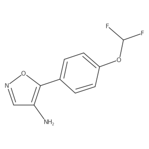 5-[4-(Difluoromethoxy)phenyl]-1,2-oxazol-4-amine Structure