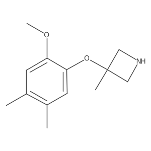 3-(2-Methoxy-4,5-dimethylphenoxy)-3-methylazetidine Structure