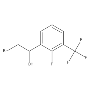 2-Bromo-1-[2-fluoro-3-(trifluoromethyl)phenyl]ethan-1-ol Structure