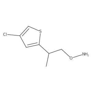 O-[2-(4-chlorothiophen-2-yl)propyl]hydroxylamine Structure