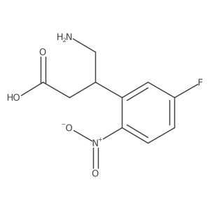 4-Amino-3-(5-fluoro-2-nitrophenyl)butanoic acid结构式
