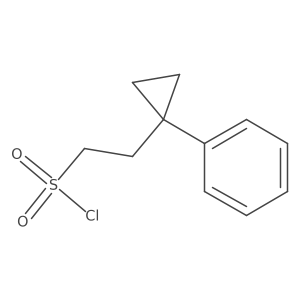 2-(1-Phenylcyclopropyl)ethane-1-sulfonyl chloride结构式