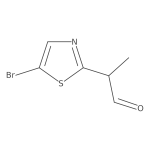2-(5-Bromo-1,3-thiazol-2-yl)propanal结构式