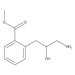 Methyl 2-(3-amino-2-hydroxypropyl)benzoate结构式