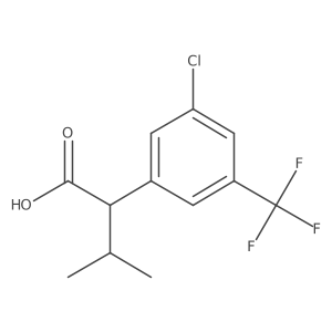 2-[3-Chloro-5-(trifluoromethyl)phenyl]-3-methylbutanoic acid结构式