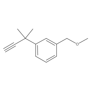 1-(Methoxymethyl)-3-(2-methylbut-3-yn-2-yl)benzene结构式