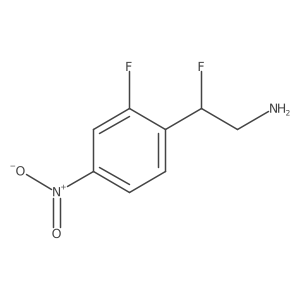 2-Fluoro-2-(2-fluoro-4-nitrophenyl)ethan-1-amine Structure