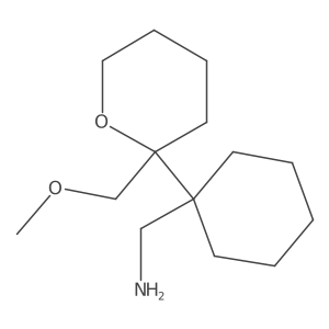 {1-[2-(Methoxymethyl)oxan-2-yl]cyclohexyl}methanamine Structure