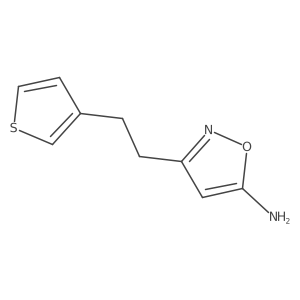 3-[2-(Thiophen-3-yl)ethyl]-1,2-oxazol-5-amine结构式