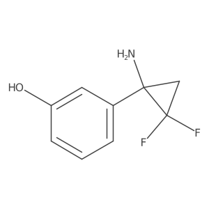 3-(1-Amino-2,2-difluorocyclopropyl)phenol Structure