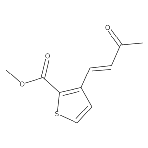 Methyl 3-(3-oxobut-1-en-1-yl)thiophene-2-carboxylate结构式