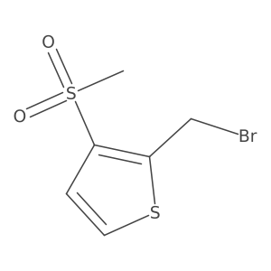 2-(Bromomethyl)-3-methylsulfonylthiophene结构式